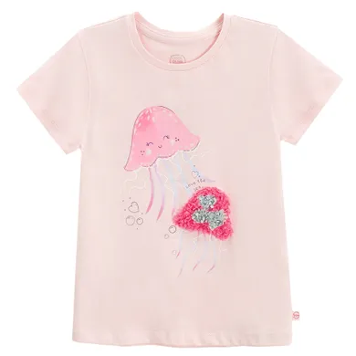 Cool Club, T-shirt dziewczęcy, różowy