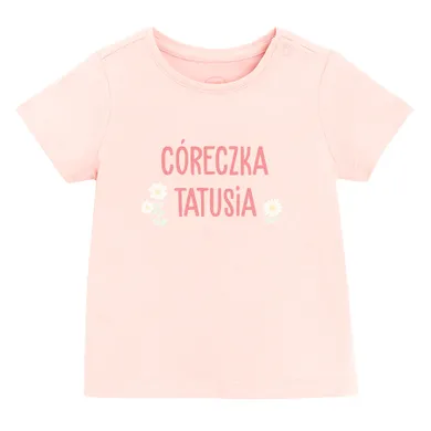 Cool Club, T-shirt dziewczęcy, różowy