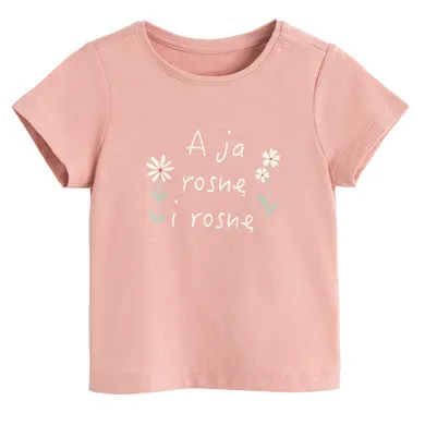 Cool Club, T-shirt dziewczęcy, różowy