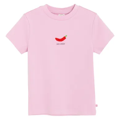 Cool Club, T-shirt dziewczęcy, różowy