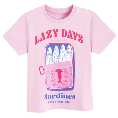 Cool Club, T-shirt dziewczęcy, różowy