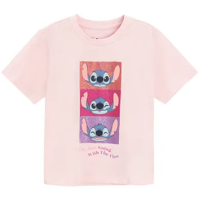 Cool Club, T-shirt dziewczęcy, różowy, Lilo i Stitch