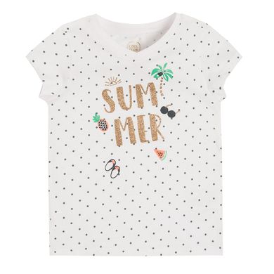 Cool Club, T-shirt dziewczęcy, Summer, kropki