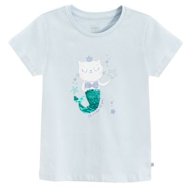 Cool Club, T-shirt dziewczęcy, turkusowy
