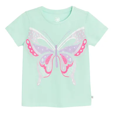 Cool Club, T-shirt dziewczęcy, turkusowy