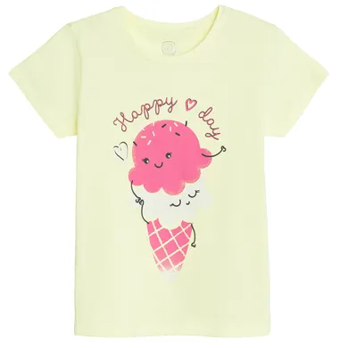 Cool Club, T-shirt dziewczęcy, żółty