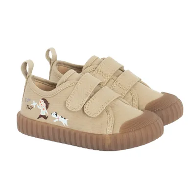 Cool Club, Trampki dziecięce, beżowe, Zdrowa Stopa, podeszwa Barefoot, Pucio
