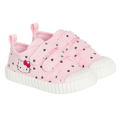 Cool Club, Trampki dziewczęce, różowe, Zdrowa Stopa, podeszwa Barefoot, Hello Kitty