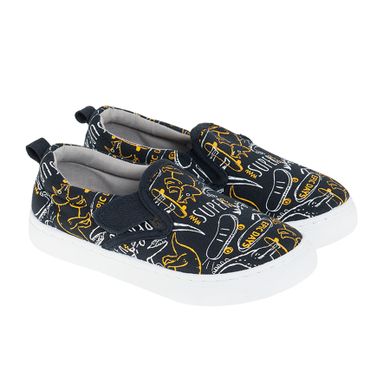 Cool Club, Trampki slip on chłopięce, granatowe, dinozaury