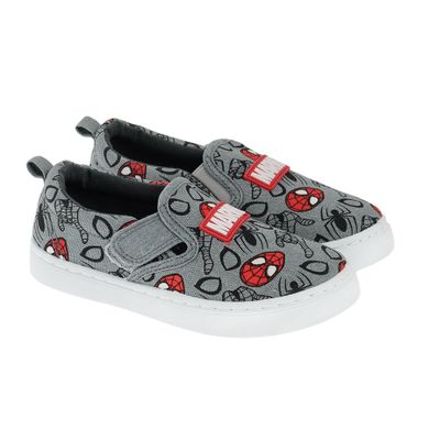 Cool Club, Trampki slip on chłopięce, szare, Spider-Man