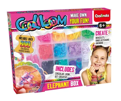 Cool Loom, Słoń, zestaw do robienia bransoletek i zawieszek
