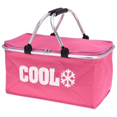 Cool, torba termiczna, koszyk, różowa, 35l