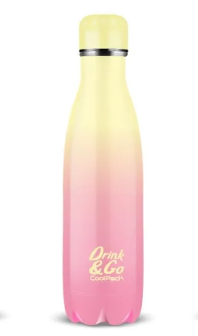 CoolPack, Drink&Go, butelka termiczna, Gradient Peach, 500 ml