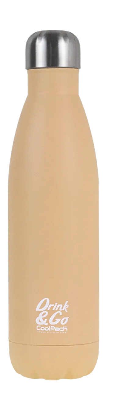 CoolPack, Drink&Go, butelka termiczna, Pastel Powder Orange, 500 ml