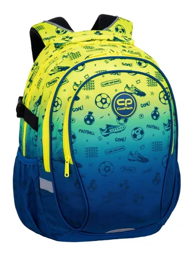 CoolPack, Factor X, plecak szkolny, 4-komorowy, Football 2T