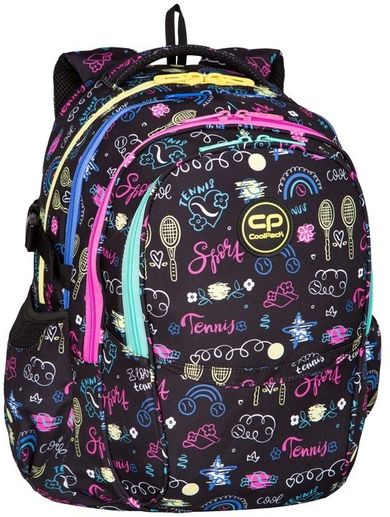 CoolPack, Factor X, plecak szkolny, 4-komorowy, Tennis Star