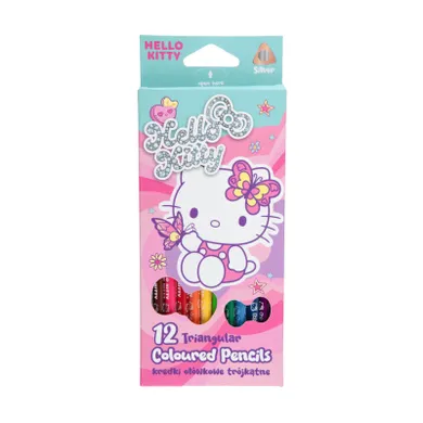 CoolPack, Hello Kitty, Pink, kredki ołówkowe trójkątne, 12 kolorów