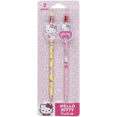 CoolPack, Hello Kitty, Pink, ołówki z gumową nakładką, HB, 2 szt.