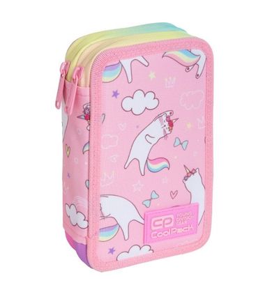 CoolPack, Jumper 2, piórnik podwójny, z wyposażeniem, Pusheen