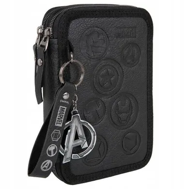 CoolPack, Jumper 2, piórnik rozkładany, podwójny, z wyposażeniem, Disney 100 Black Collection