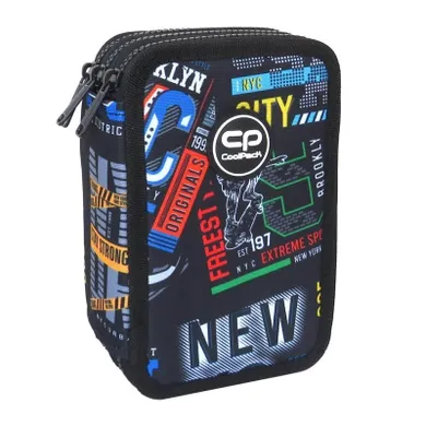 CoolPack, Jumper 3, piórnik rozkładany, potrójny, z wyposażeniem, Big City