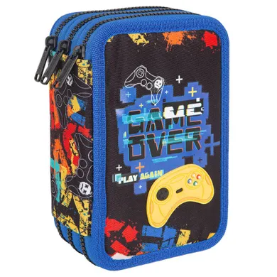 CoolPack, Jumper 3, piórnik rozkładany, potrójny, z wyposażeniem, Game