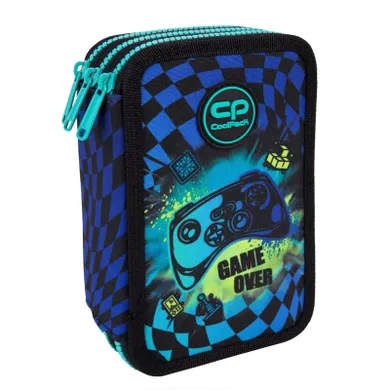 CoolPack, Jumper 3, piórnik rozkładany, potrójny, z wyposażeniem, Gamer Chess