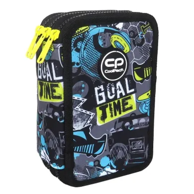 CoolPack, Jumper 3, piórnik rozkładany, potrójny, z wyposażeniem, Goal Time