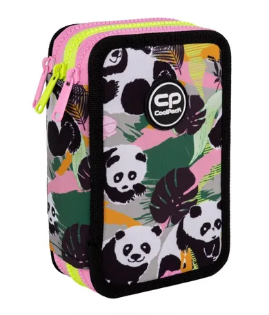 CoolPack, Jumper 3, piórnik rozkładany, potrójny, z wyposażeniem, Panda Gang