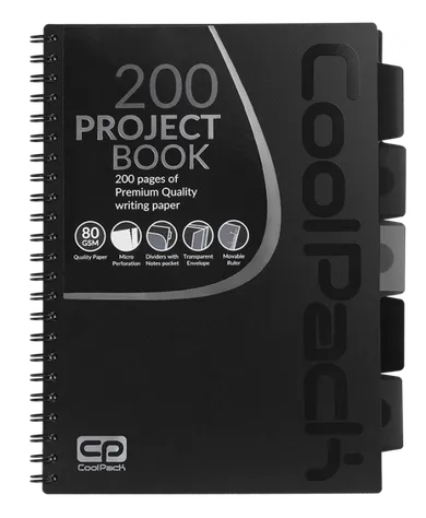 CoolPack, kołobrulion A4, czarny, 1 szt.