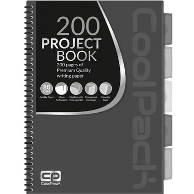 CoolPack, kołobrulion A4, szary, 1 szt.