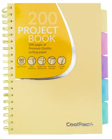 CoolPack, kołobrulion B5, pastel yellow, 1 szt.