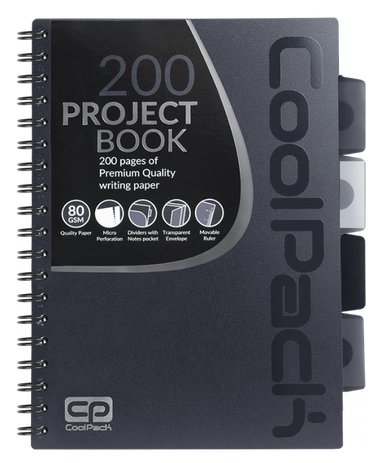 CoolPack, kołobrulion B5, szary, 1 szt.