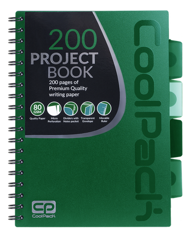 CoolPack, kołobrulion B5, zielony, 1 szt.