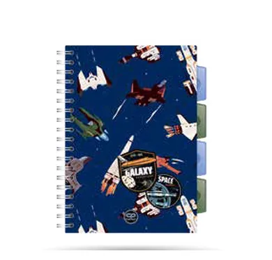 CoolPack, kołozeszyt A5, 100 kartek, kratka, Space Adventure, 1 szt.