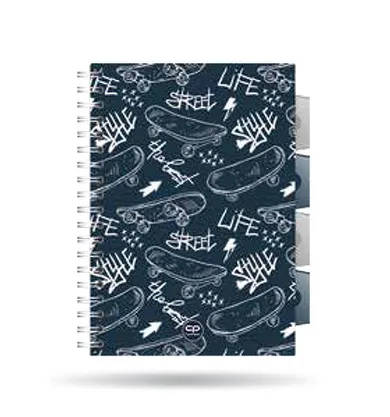 CoolPack, kołozeszyt A5, 100 kartek, kratka, Street Life, 1 szt.