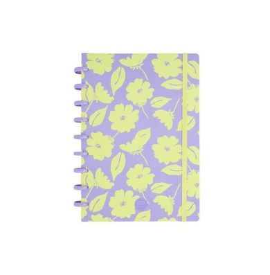 CoolPack, kołozeszyt z gumką B5, 100 kartek, flores lila, 1 szt.