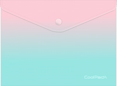 CoolPack, koperta na dokumenty na zatrzask, Gradient Strawberry, 1 szt.