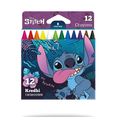 CoolPack, Lilo i Stitch, kredki świecowe, 12 kolorów