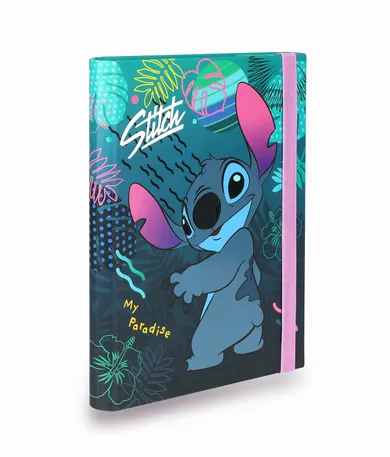 CoolPack, Lilo i Stitch, teczka A5, przestrzenna, tekturowa z gumką, Blue, 1 szt.