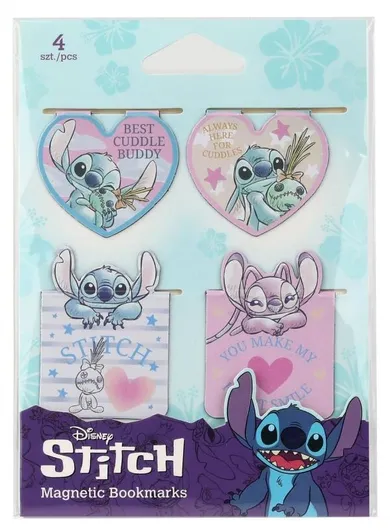 Coolpack, Lilo i Stitch, zakładka do książki, magnetyczna, wzór 1, 4 szt.