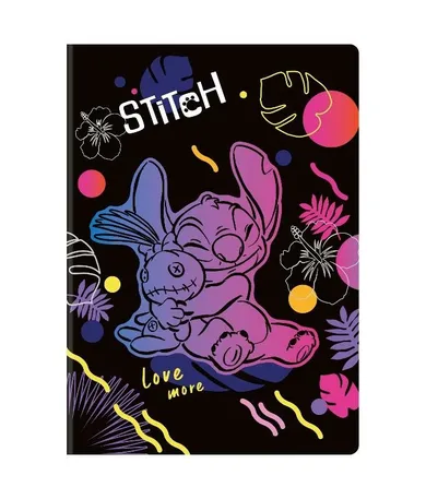 CoolPack, Lilo i Stitch, zeszyt A4, 60 kartek, kratka, black, 1 szt.