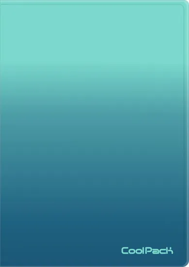 CoolPack, teczka, Clear Book, 20 koszulek, Gradient Blue Lagoon, 1 szt.