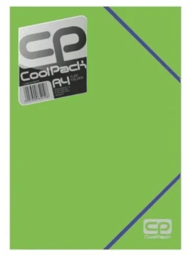 CoolPack, teczka na gumkę, A4, neon zielona, 1 szt.