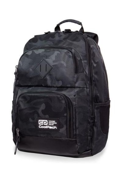 CoolPack, Unit Army Black, plecak szkolny, czarny, moro