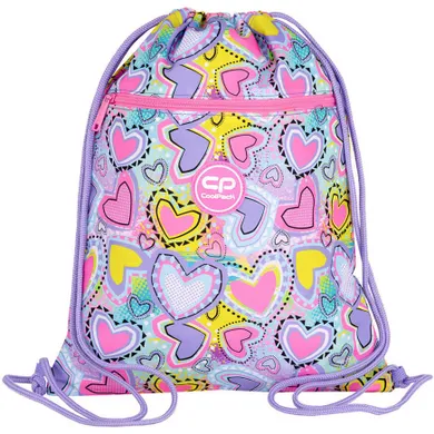 CoolPack, Vert, worek sportowy, Pastel Hearts
