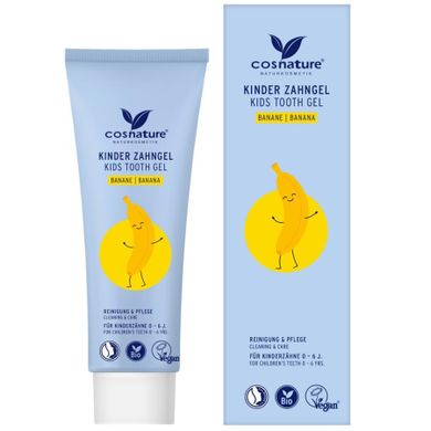 Cosnature, Kids Tooth Gel, żel do zębów dla dzieci, bananowy, 75 ml