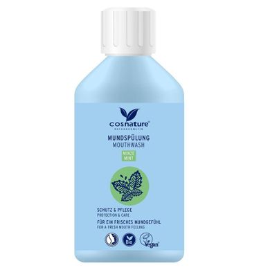 Cosnature, Mouthwash, płyn do płukania ust, miętowy z fluorem, 300 ml