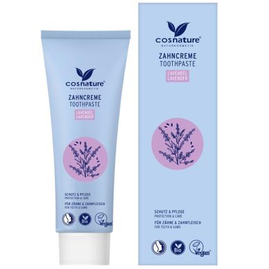 Cosnature, Toothpaste, pasta do zębów, lawenda/mięta z fluorem, 75 ml
