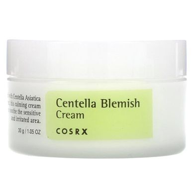 COSRX, Centella Blemish Cream, krem do twarzy z wąkrotą azjatycką, 30 ml